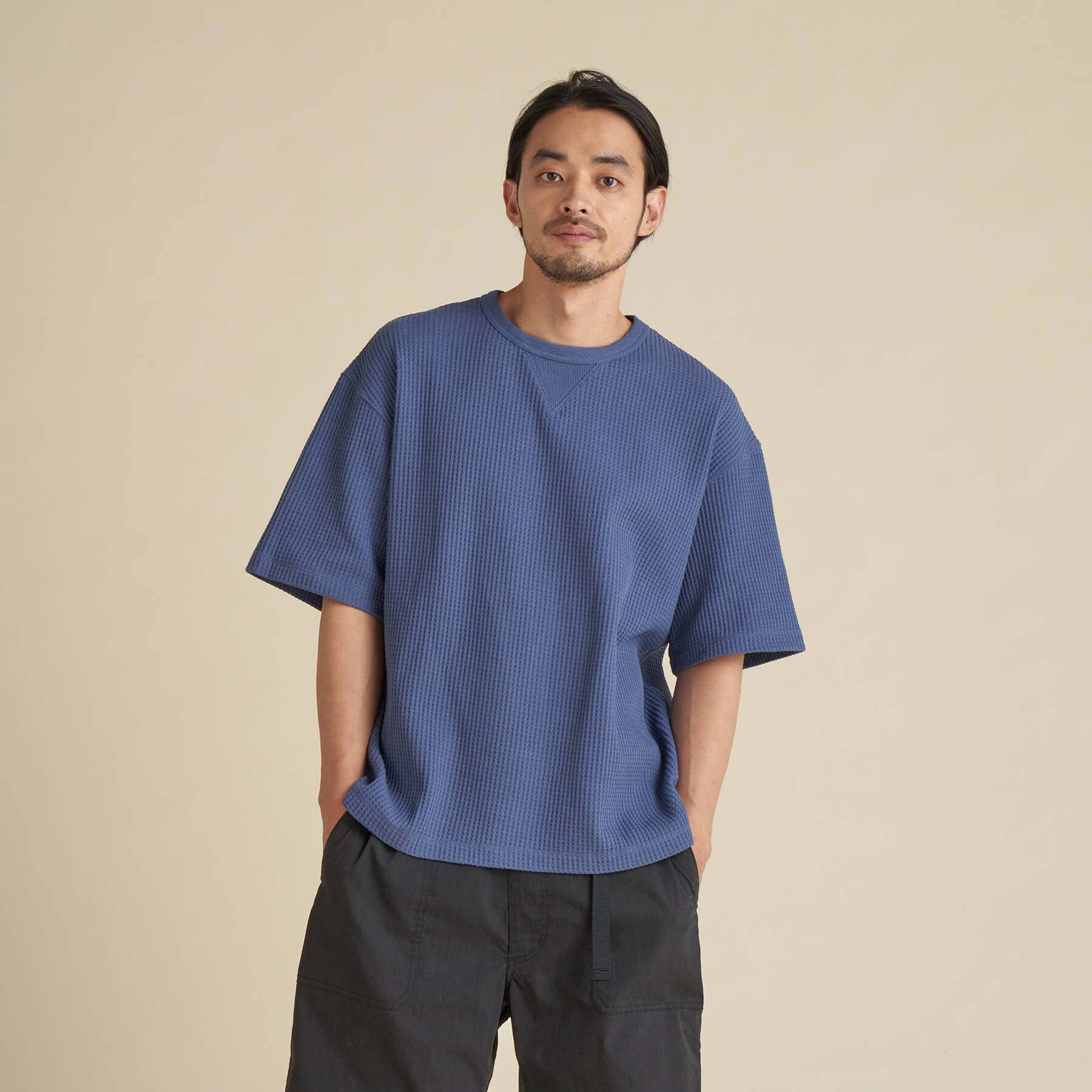 ECO HYBRID WAFFLE LOOSE FIT TEE