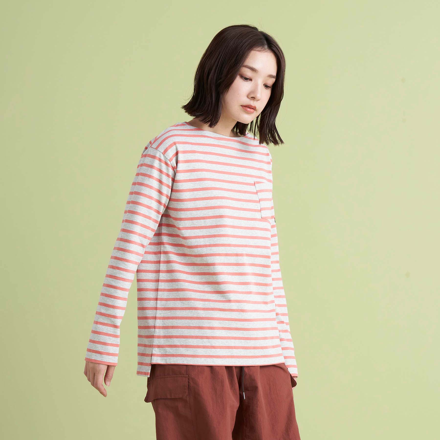 ECO HYBRID LOOSE FIT BORDER L/S TEE W