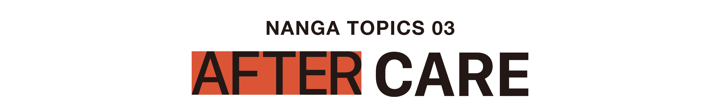 NANGA TOPICS 03 AFTER CARE