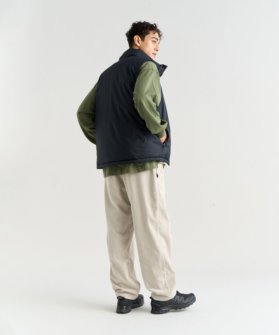 AURORA TEX STAND COLLAR DOWN VEST