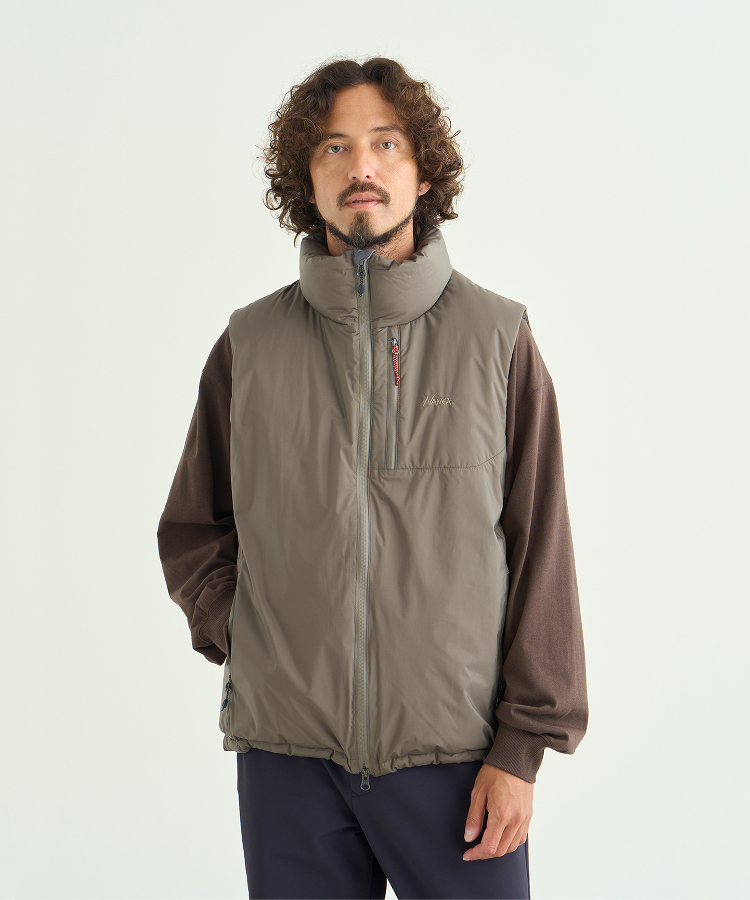 AURORA TEX STAND COLLAR DOWN VEST